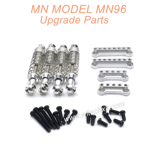 16-MN-MODEL-MN96-Upgrades-Parts-Metal-Shock-and-Shock-Seat-Silver