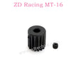 ZD Racing MT-16 Parts 48dp 15T Motor gear 16042