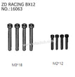 ZD Racing RX12 Parts M3x18 M2x12 16063 -3