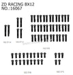 ZD Racing RX12 Parts Pan Head Screw 16067 