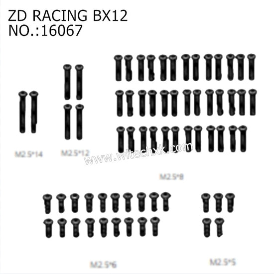 ZD Racing RX12 Parts Pan Head Screw 16067 