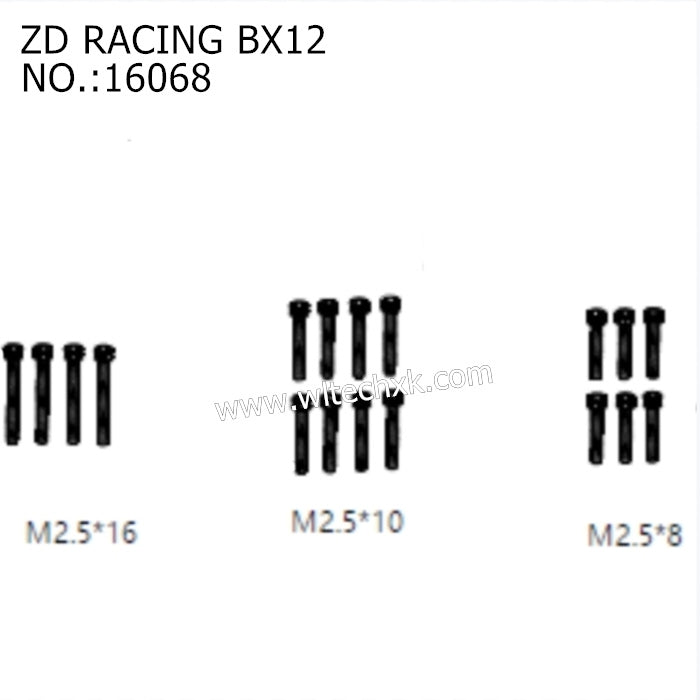 ZD Racing RX12 Parts Cup Head Screw 16068 