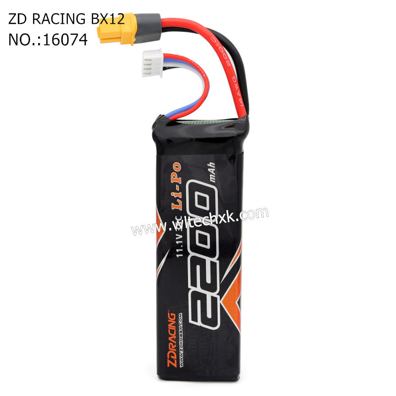 ZD Racing RX12 Parts 11.1V 2200mAm Lipo Battery 16074 -2