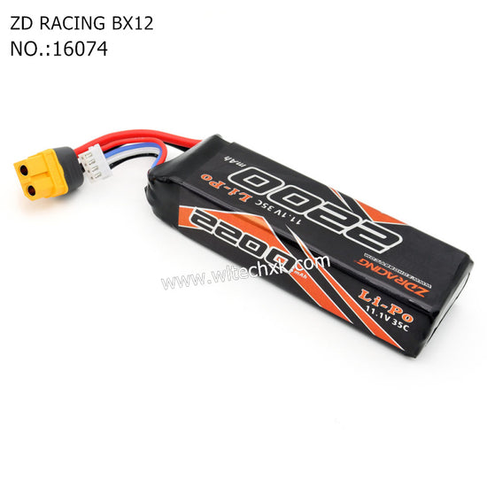 ZD Racing RX12 Parts 11.1V 2200mAm Lipo Battery 16074 -4