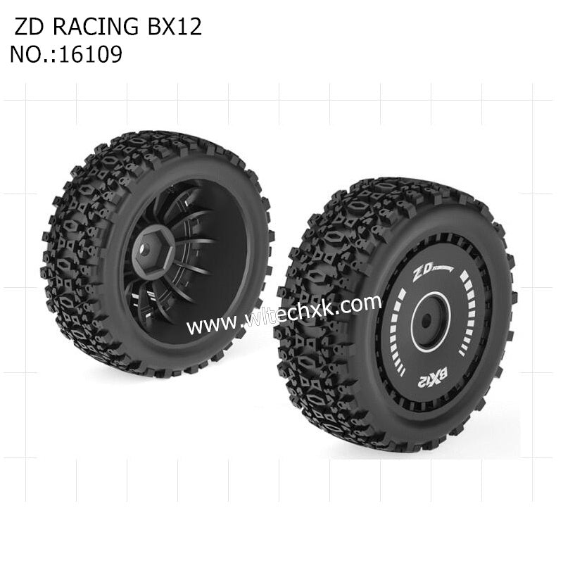 ZD Racing RX12 Parts Pre Glued Tires 16109 