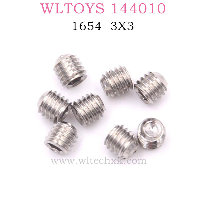 WLTOYS 144010 RC Car Original Parts 1654 mini Screw 3X3