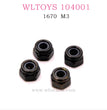 WLTOYS 104001 RC Car Original parts 1670 M3 Locknut