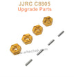 17-JJRC C8805 Upgrade Parts Metal Wheel Hex Gold