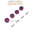 17-JJRC C8805 Upgrade Parts Metal Wheel Hex Purple