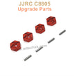17-JJRC C8805 Upgrade Parts Metal Wheel Hex Red