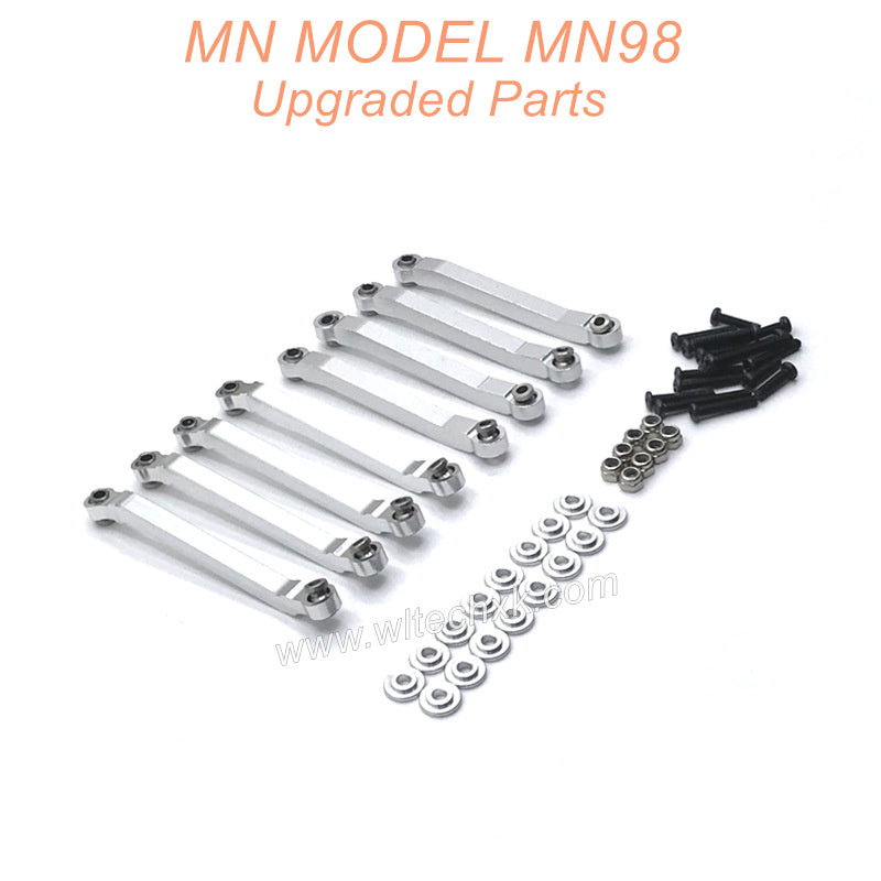 17-MN-MODEL-MN98-D98-Upgrades-Parts-Fixing-Connect-Rod-Silver-1