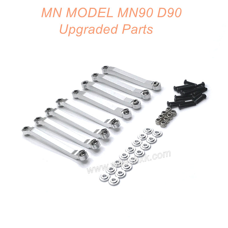 17-MNMODEL-MN90-D90-rc-car-Upgrades-Parts-Fixing-Connect-Rod-Silver-1