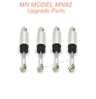 17-MN MODEL D90 D91 D96 99S MN82 LC79 MN78 C14 C24 Upgrade Parts Oil Shock Silver-1