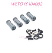 WLTOYS 104002 12mm widening Steering Set Upgrade 1/10 brushless 4WD Brushless 60km/h RC Car  WLTOYS 104002 12mm widening Steering Set Upgrade 1/10 brushless 4WD Brushless 60km/h RC CarWLTOYS 104002 12mm widening Steering Set Upgrade 1/10 brushless 4WD Brushless 60km/h RC Car Titanium color