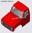 CROSSRC EMO X3 Parts Car Body Kit CS-97401214 RED
