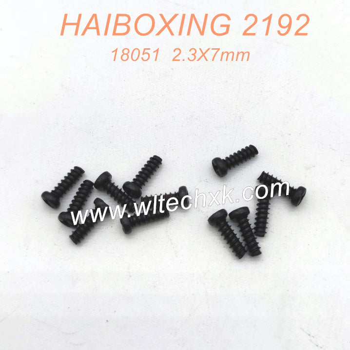 18051 Pan Head Tapping Screws PBHO 2.3X7mm Parts For HAIBOXING 2192