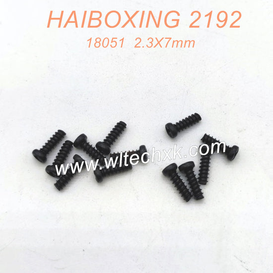 18051 Pan Head Tapping Screws PBHO 2.3X7mm Parts For HAIBOXING 2192