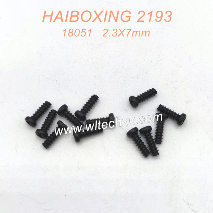 18051 Pan Head Tapping Screws PBHO 2.3X7mm Parts For HAIBOXING 2193 Drift RC Car
