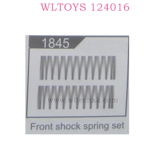 WLTOYS 124016 RC Car 1845 Front Shock Spring Set