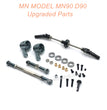 19-MNMODEL-MN90-D90-rc-car-Upgrades-Parts-Front-Axle-Assembly-and-Connect-Rods-Titanium