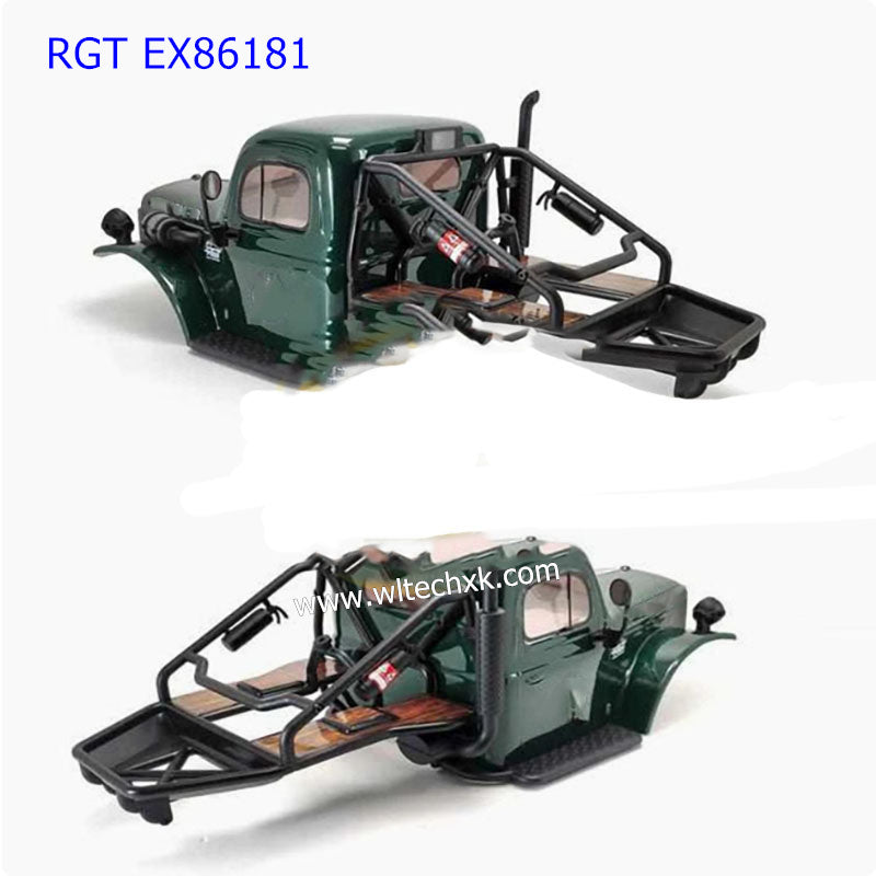 RGT EX86181 Upgrade Parts DIY modified parts Original car shell GREEN-2