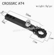 CROSSRC AT4 Parts Metal Trailer Hook Ball Head + U Buckle Rescue Hook BLACK