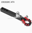 CROSSRC AT4 Parts Metal Trailer Hook Ball Head + U Buckle Rescue Hook RED