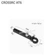 CROSSRC AT6 Parts Metal Trailer Hook Ball Head + U Buckle Rescue Hook BLACK