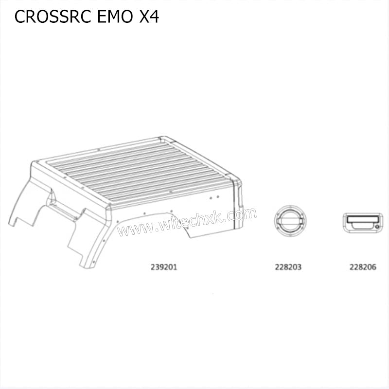 CROSSRC EMO X4 Parts Rear Body and Decorative Parts CS-97401284