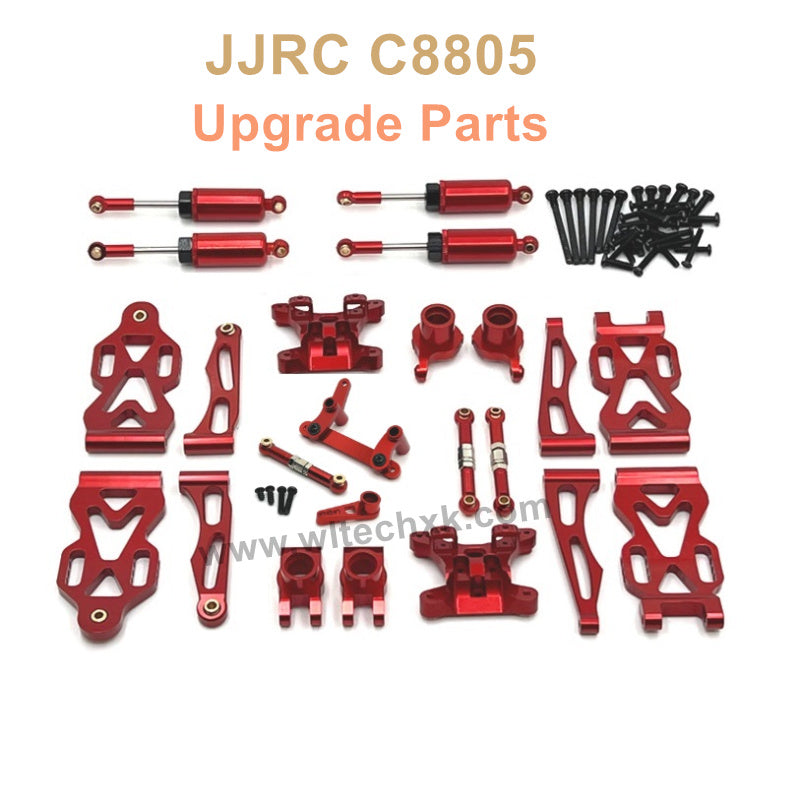 2-JJRC C8805 Upgrade Parts Alloy Kit Red