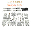 2-JJRC C8805 Upgrade Parts Alloy Kit Silver
