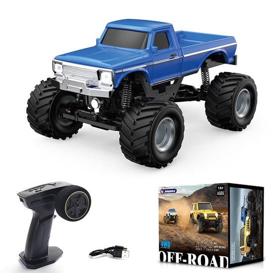  JIABAILE 3601+3602 1/36 mini Scale Remote Control Climbing Car BLUE-2