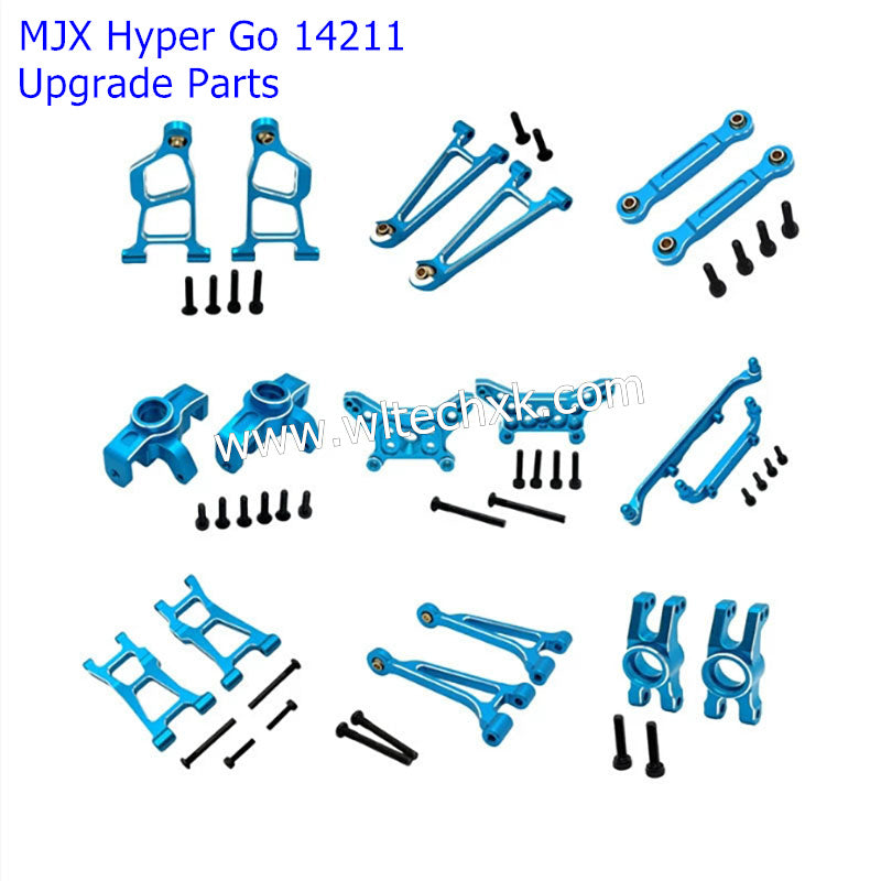MJX Hyper Go 14211 Upgrade Parts Metal Upgrade Kit Package Set BLUE
