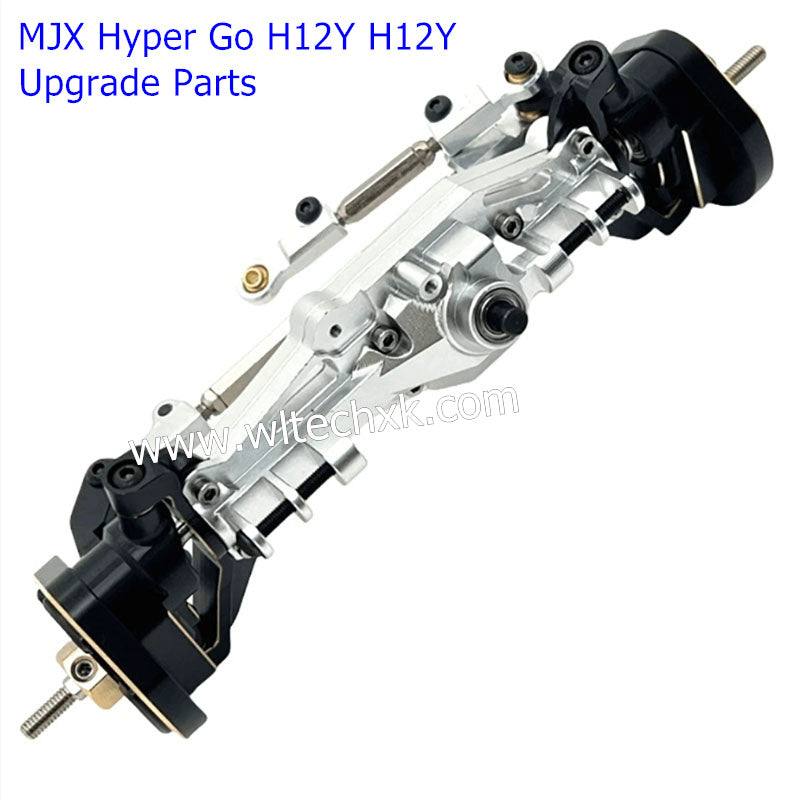 MJX Hyper Go H12Y H12Y+ Upgrade Parts Front Axle Assembly SILVER