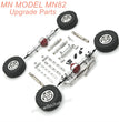 2-MN MODEL MN82 LC79 MN78 RC CAR Upgrade Metal Kits Silver