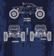 YIKONG YK4061 1/6 Simulation Electric Remote Control Waterproof Off-road Climbing Car SIZE
