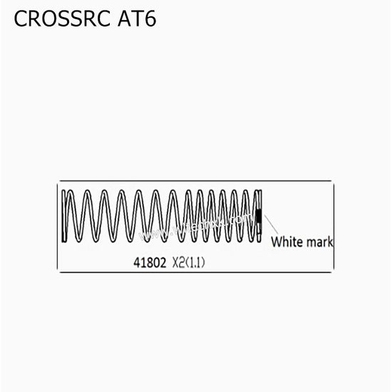 CROSSRC AT6 Parts Front Shock Absorber Spring 41802 CS-97400841-2
