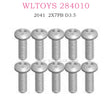 WLTOYS 284010 Original part 2041 cross round head self-tapping screws 2X7PB D3.5