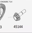 CROSSRC TL4 Parts Axle Size Bevel Gear CS-97401362