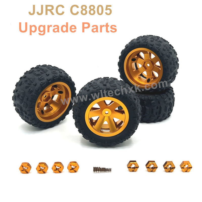21-JJRC C8805 Upgrade Parts Metal Wheels Gold