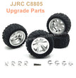 21-JJRC C8805 Upgrade Parts Metal Wheels Silver
