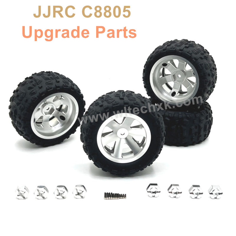 21-JJRC C8805 Upgrade Parts Metal Wheels Silver
