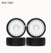 MJX Hyper Go 7303 RC CAR Parts One Set of Tires (New Without Glue)-3