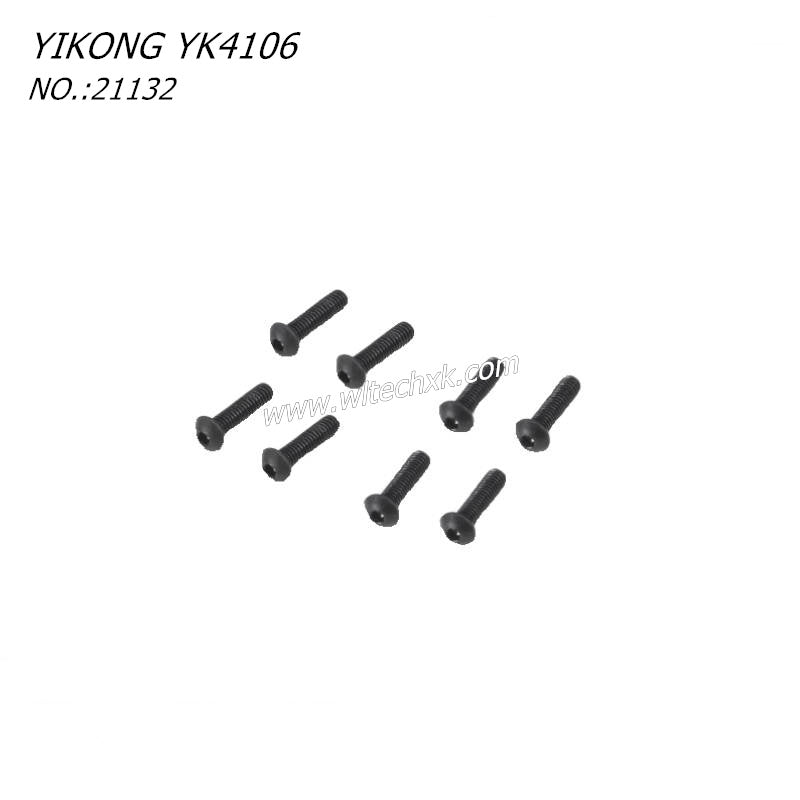 YIKONG YK4106 RC CAR Parts Pan Head Hex Socket Screws M2.5-8 21132