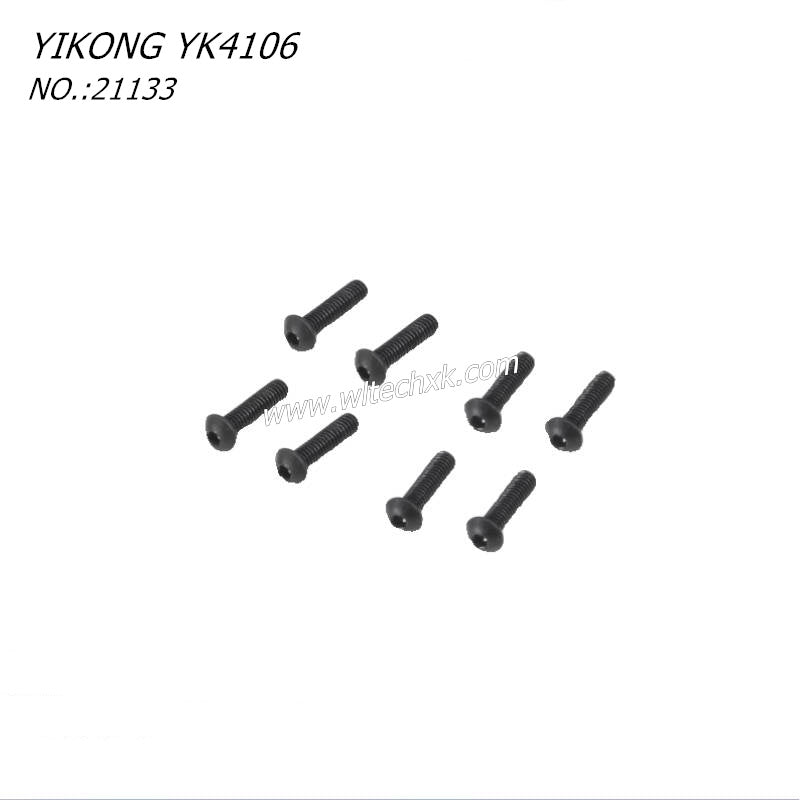 YIKONG YK4106 RC CAR Parts Pan Head Hex Socket Screws M2.5-10 21133