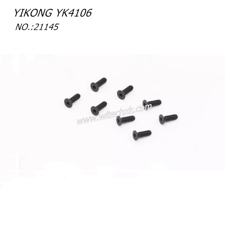 YIKONG YK4106 RC CAR Parts Flat Head Socket Screw M2.5-8 21145