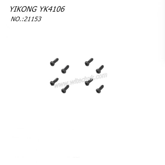 YIKONG YK4106 RC CAR Parts Pan Head Cross Self Tapping Screw ST2-6 21153