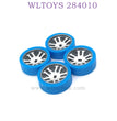 Upgrade parts of WLTOYS 284010 RC Car Metal Hub and Racing Tire blue