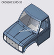 CROSSRC EMO X3 Parts Transparent Car Shell Kit CS-97401211