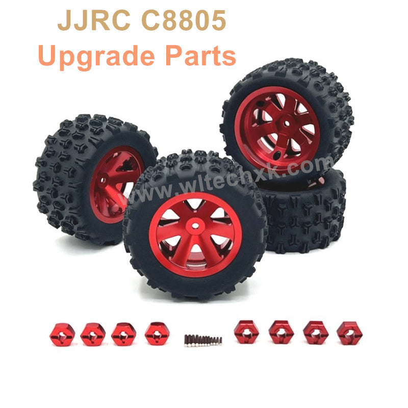 22-JJRC C8805 Upgrade Parts Metal Tire Red